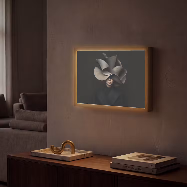 Lightbox - Wandlamp - Zwarte - Hoed - Vrouw — 2