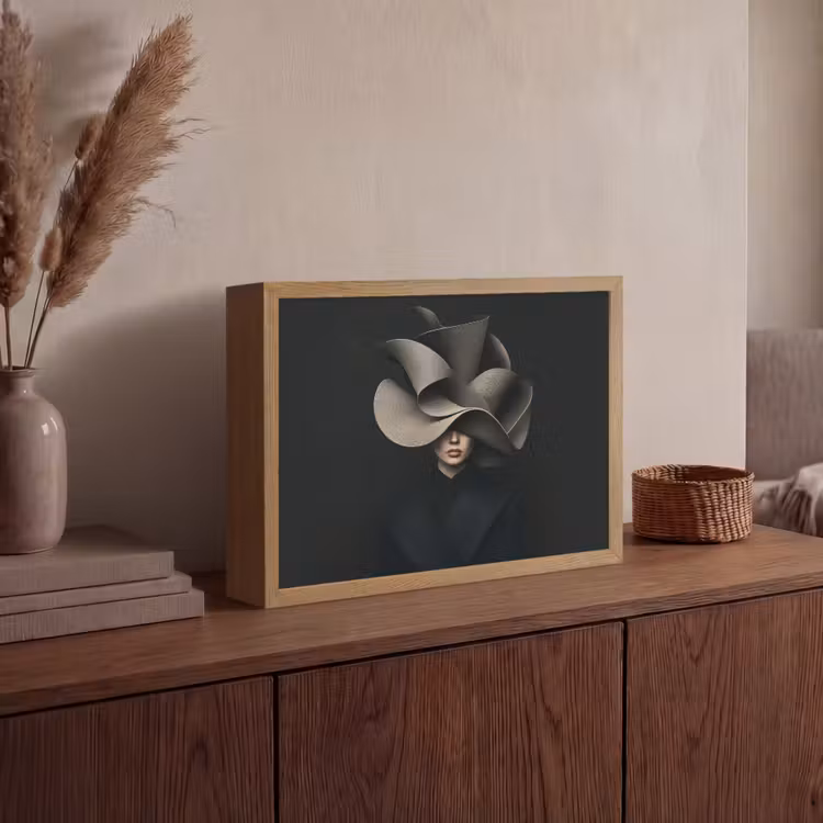 Lightbox - Wandlamp - Zwarte - Hoed - Vrouw — 4