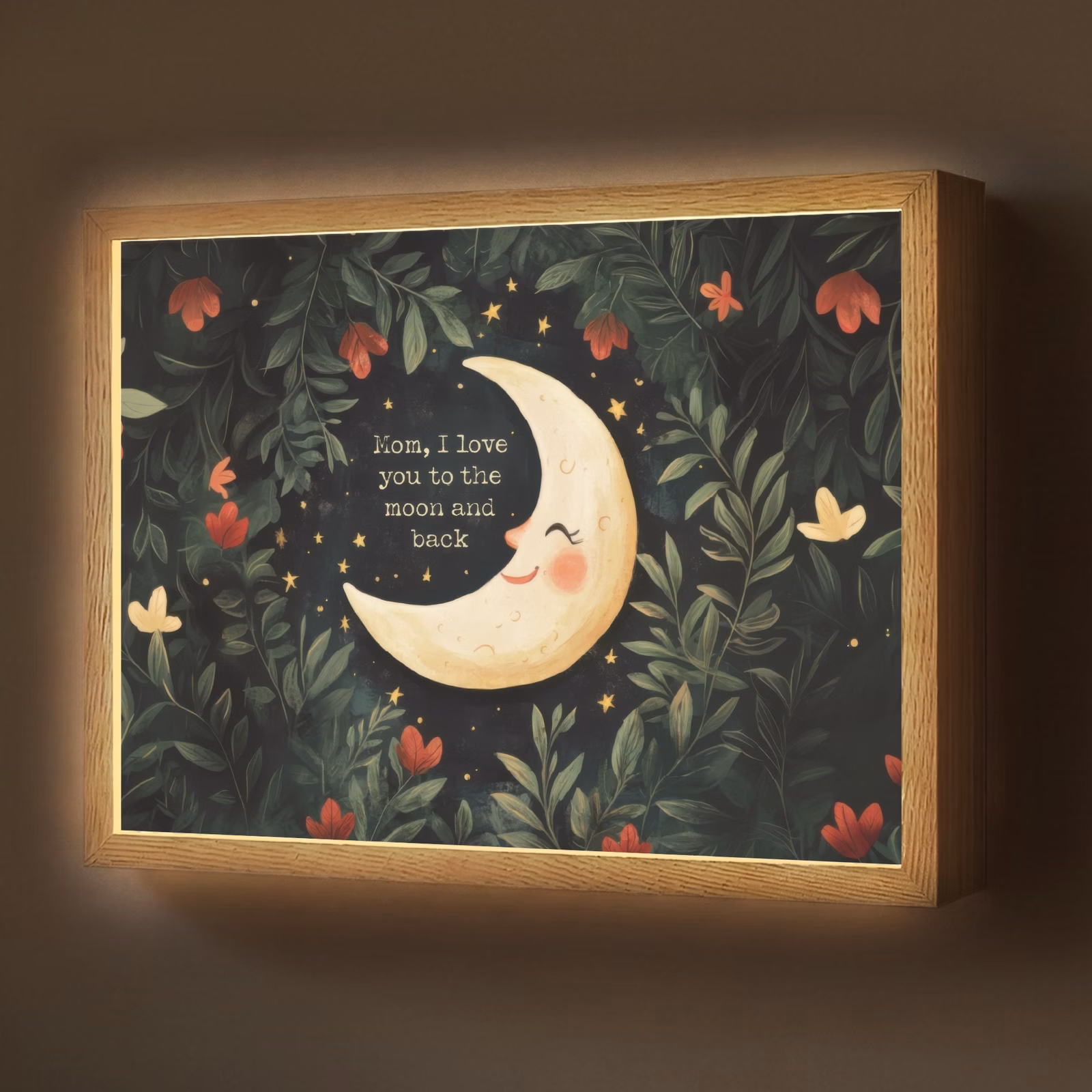 Lightbox - Wandlamp - Maan - Quote - Bloemen - Sterren — 1