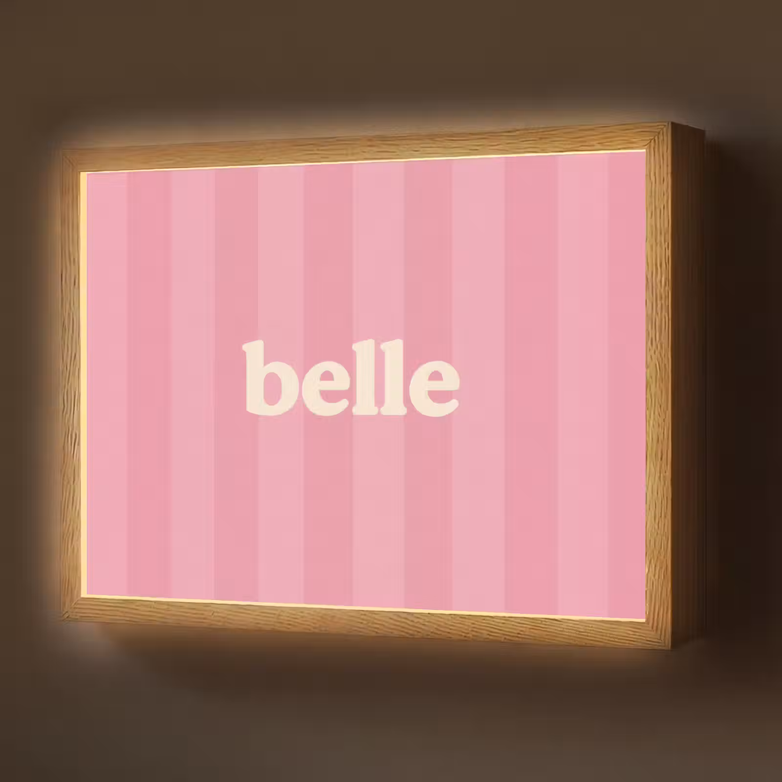 Lightbox - Wandlamp - Roze - Gestreept - Belle — 1