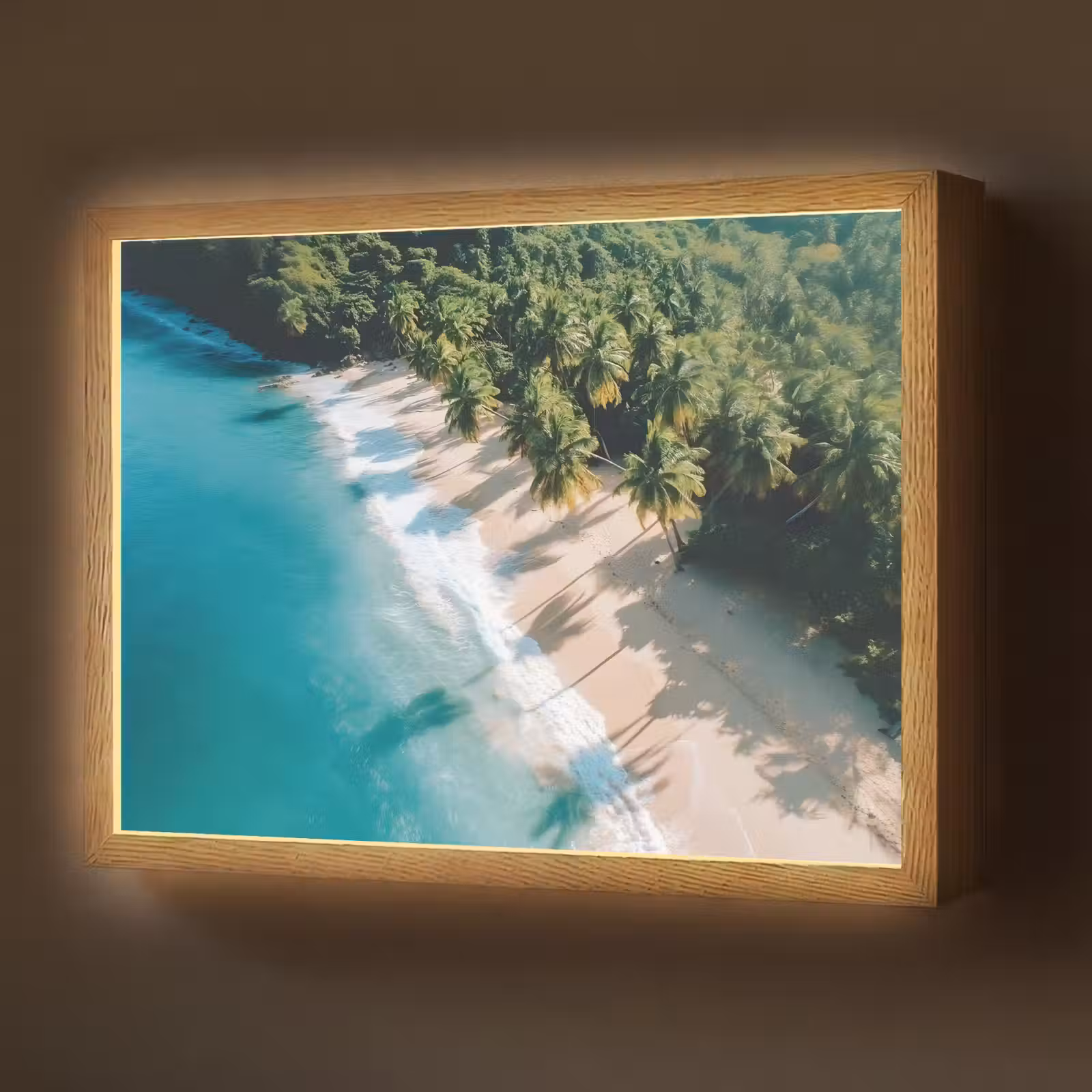 Lightbox - Wandlamp - Tropisch - Strand - Water - Palmbomen — 1