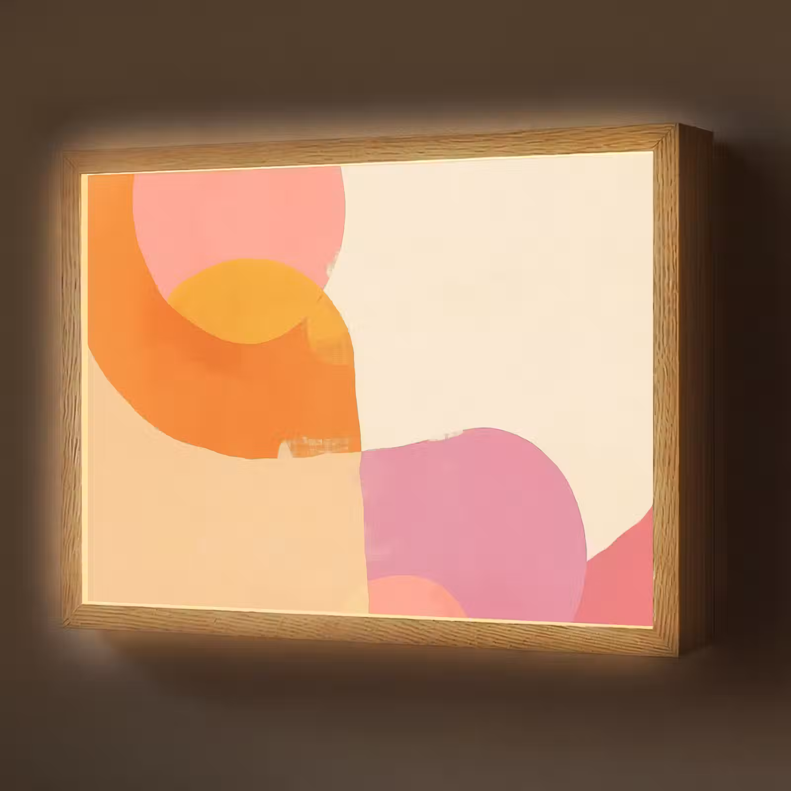 Lightbox - Wandlamp - Vormen - Abstract - Kleurrijk — 1