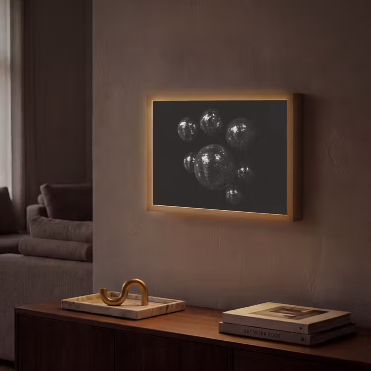 Lightbox - Wandlamp - Discoballen - Minimalistisch - Zwart — 2