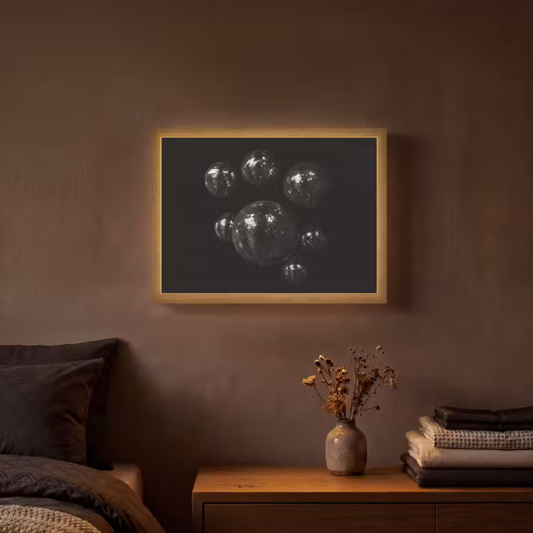 Lightbox - Wandlamp - Discoballen - Minimalistisch - Zwart — 3