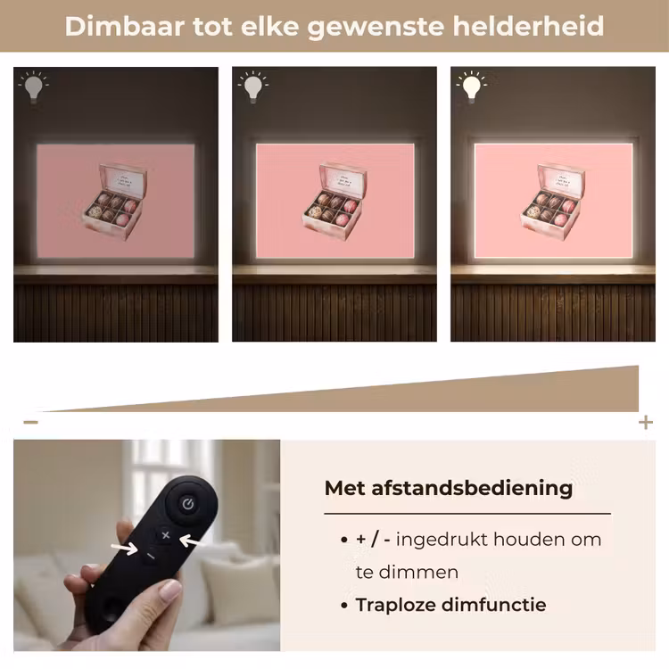 Lightbox - Wandlamp - Doosje - Bonbons - Liefdevolle - Tekst — 9