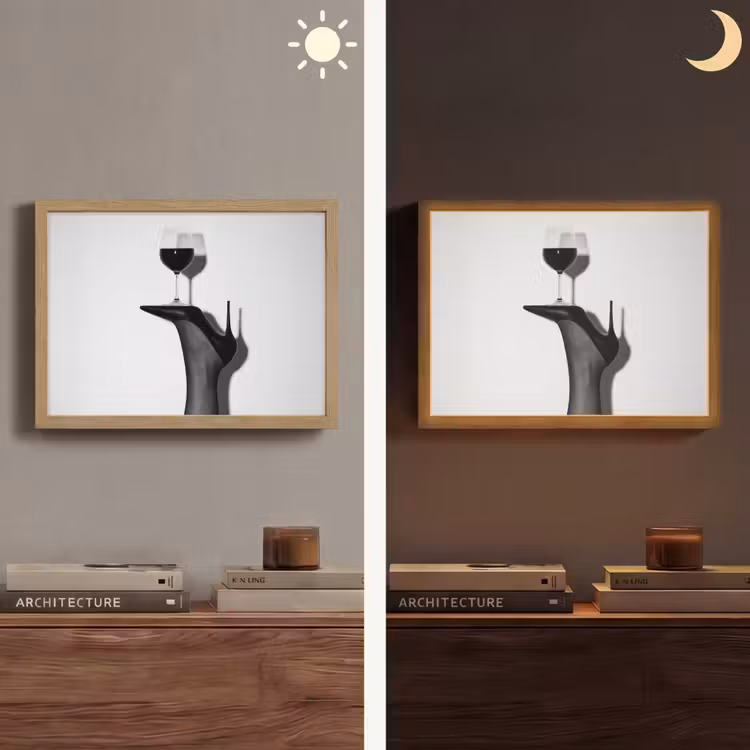 Lightbox - Wandlamp - Hak - Wijn - Minimalistisch - Zwart — 6