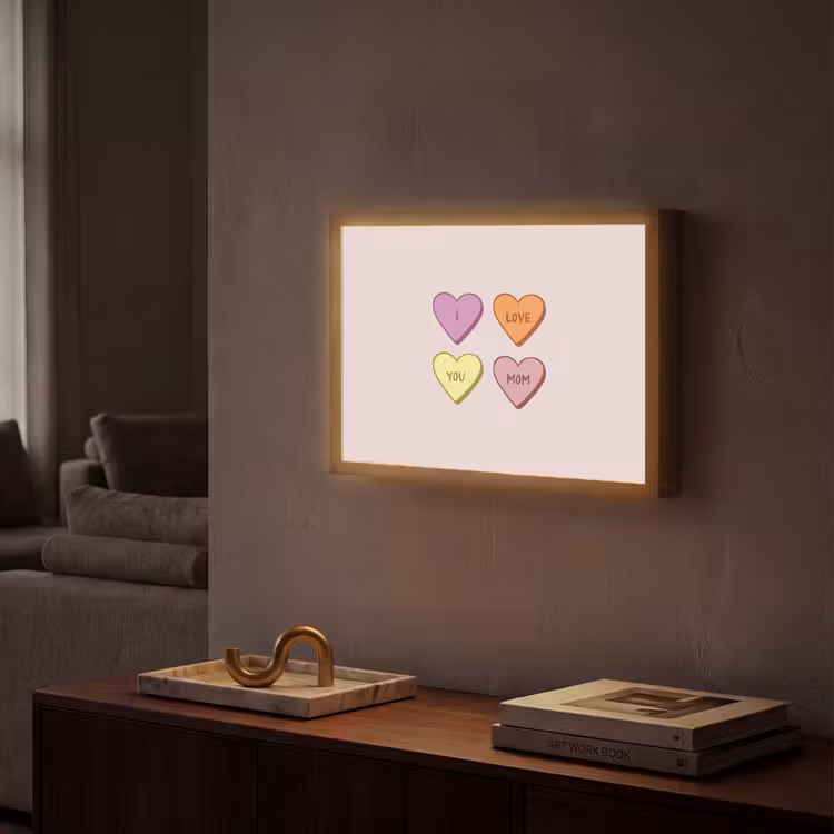 Lightbox - Wandlamp - Hartjes - Pastel - Liefde - Moeder — 2