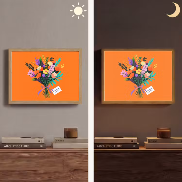 Lightbox - Wandlamp - Kaartje - Boeket - Bloemen — 6