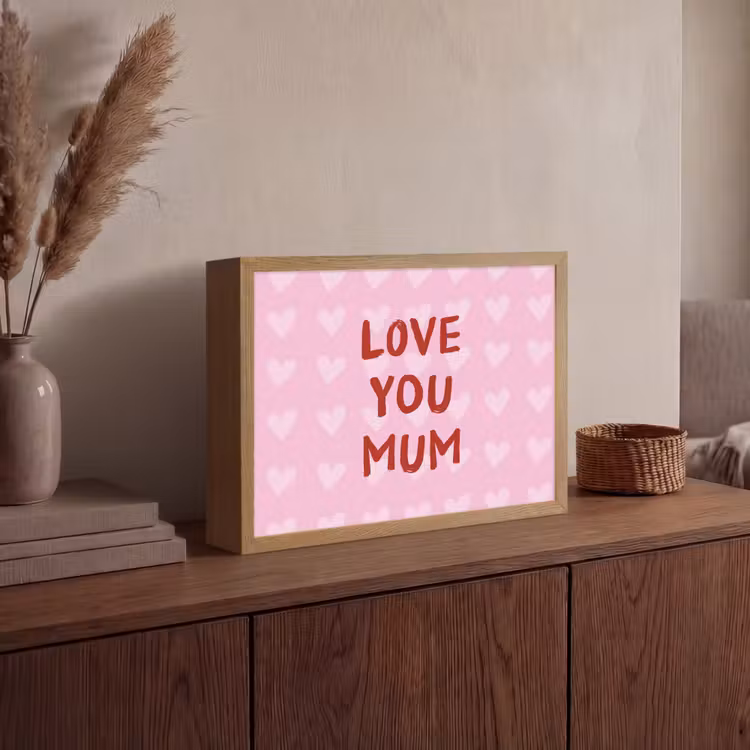 Lightbox - Wandlamp - Love - Quote - Moeder - Rood — 4