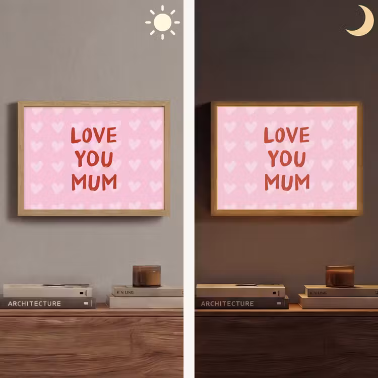 Lightbox - Wandlamp - Love - Quote - Moeder - Rood — 6