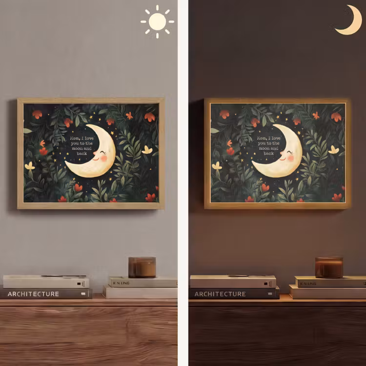 Lightbox - Wandlamp - Maan - Quote - Bloemen - Sterren — 6