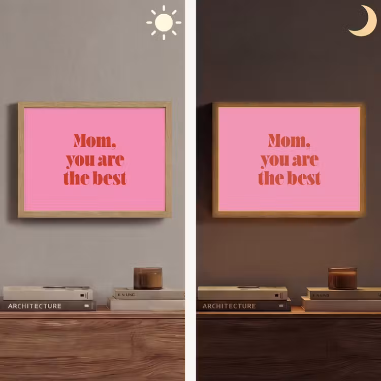 Lightbox - Wandlamp - Moeder - Boodschap -Roze — 6