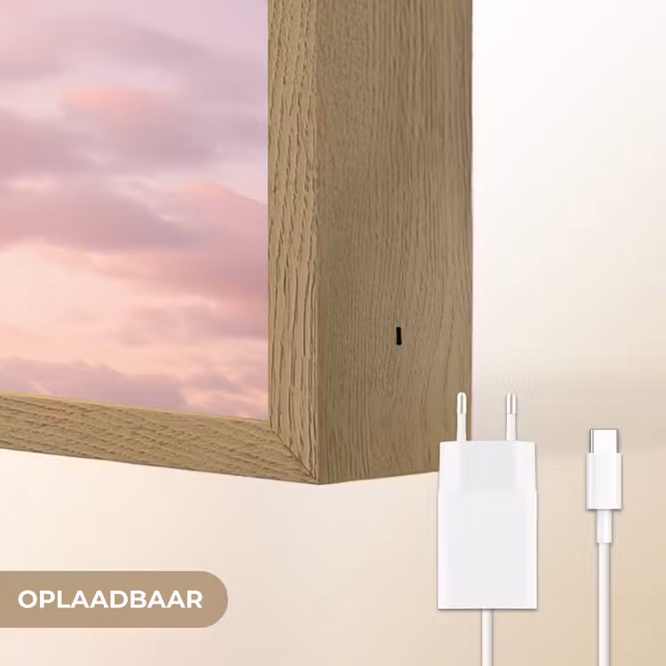 Lightbox - Wandlamp - Palmbomen - Paars - Wolken - Lucht — 7