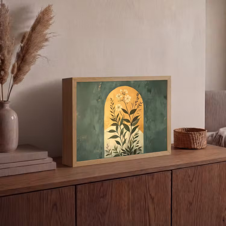Lightbox - Wandlamp - Plant - Bloemen - Wit — 4