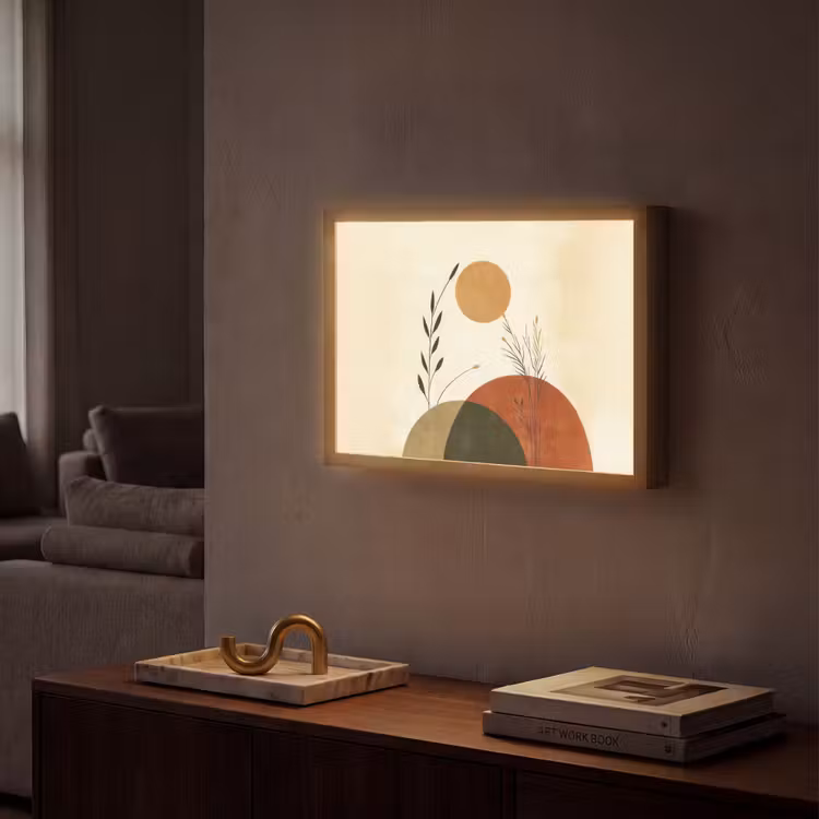Lightbox - Wandlamp - Planten - Abstract - Vormen — 2