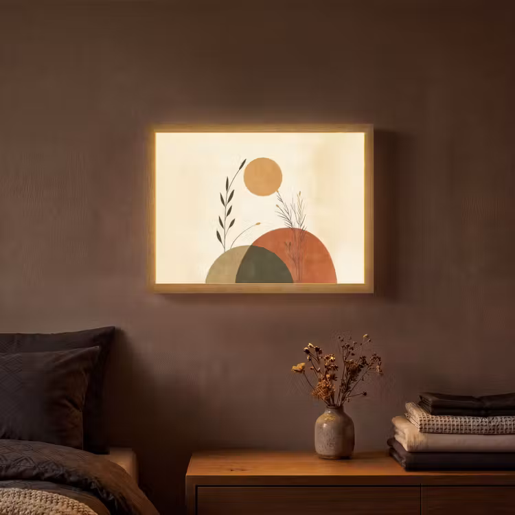 Lightbox - Wandlamp - Planten - Abstract - Vormen — 3