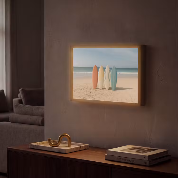 Lightbox - Wandlamp - Strand - Surfbord - Pastel — 2