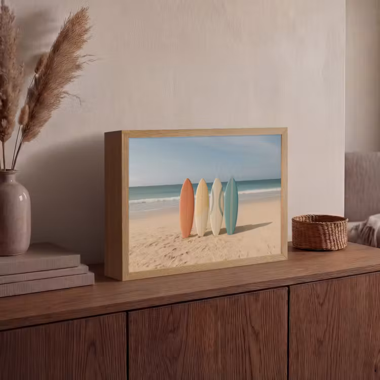 Lightbox - Wandlamp - Strand - Surfbord - Pastel — 4
