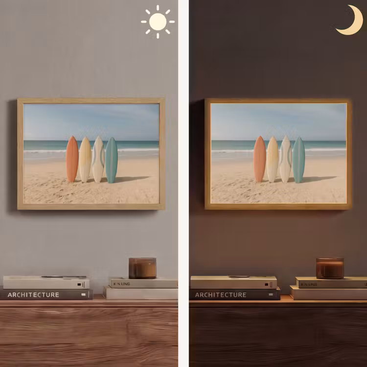Lightbox - Wandlamp - Strand - Surfbord - Pastel — 6