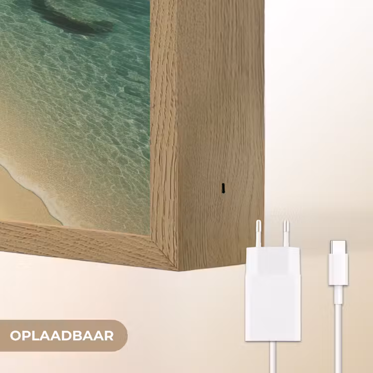 Lightbox - Wandlamp - Strandbedden - Zee - Stenen - Baai — 7