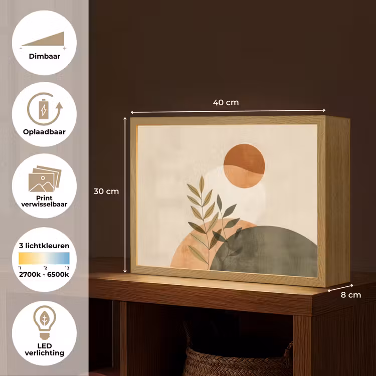 Lightbox - Wandlamp - Takken - Vormen - Abstract — 10