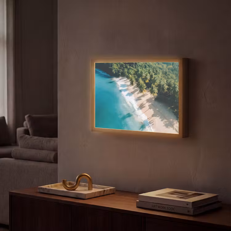 Lightbox - Wandlamp - Tropisch - Strand - Water - Palmbomen — 2