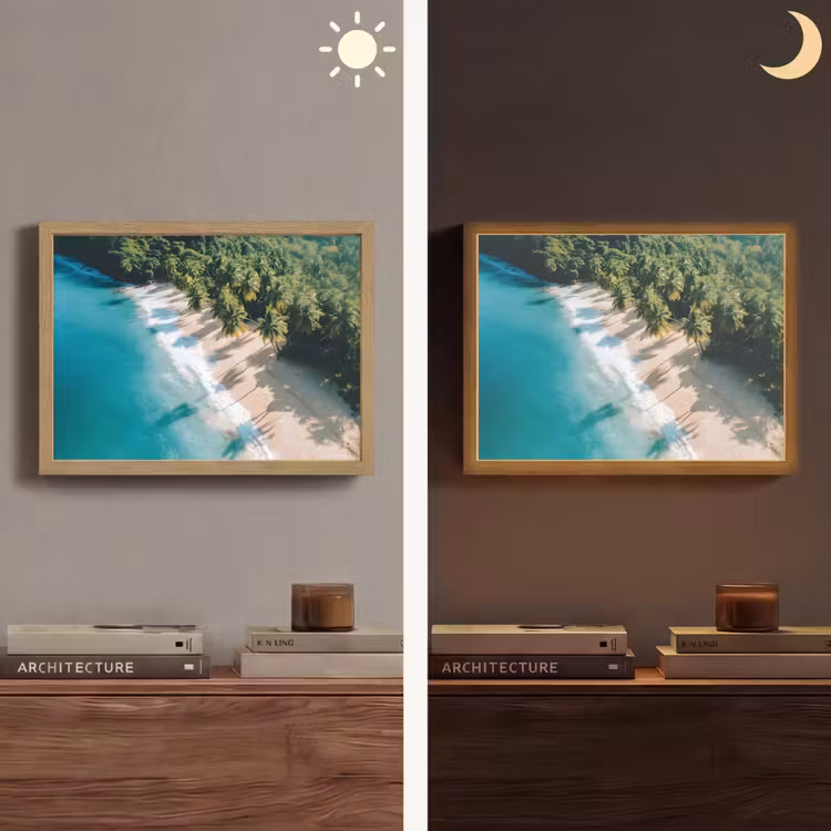 Lightbox - Wandlamp - Tropisch - Strand - Water - Palmbomen — 6