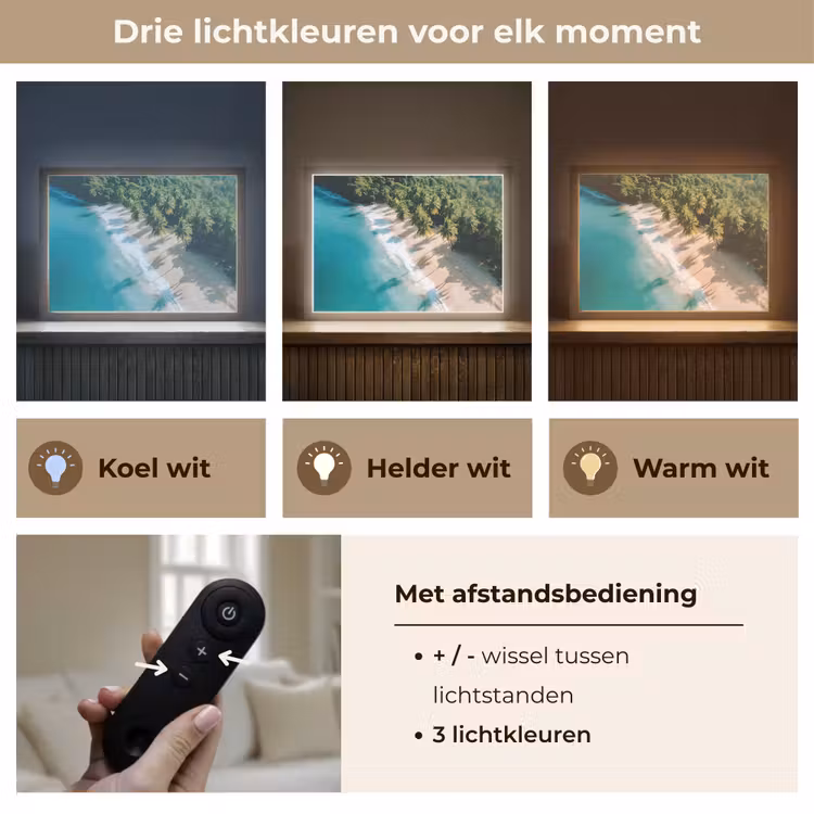 Lightbox - Wandlamp - Tropisch - Strand - Water - Palmbomen — 8