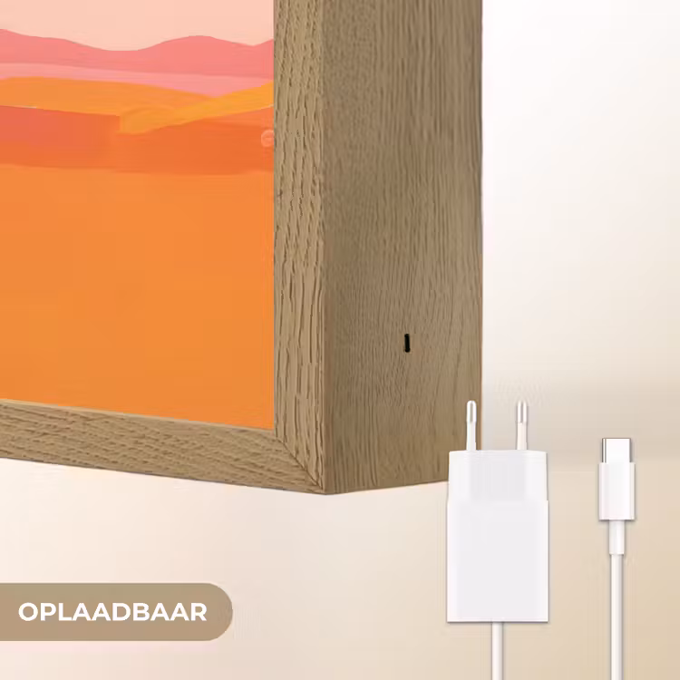 Lightbox - Wandlamp - Zon - Abstract - Landschap - Oranje — 7