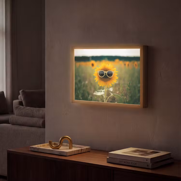 Lightbox - Wandlamp - Zonnebloem - Veld - Zonnebril — 2