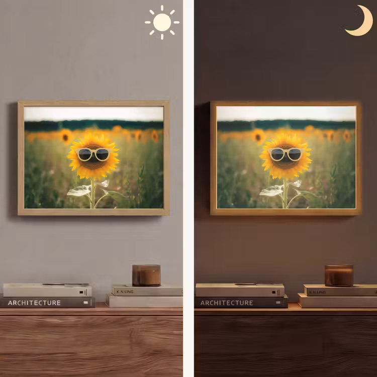 Lightbox - Wandlamp - Zonnebloem - Veld - Zonnebril — 6