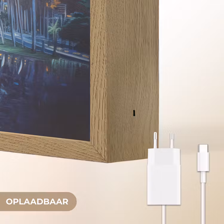 Lightbox - Wandlamp - Stad Kuala Lumpur - Skyline - Wolkenkrabbers - Water — 7