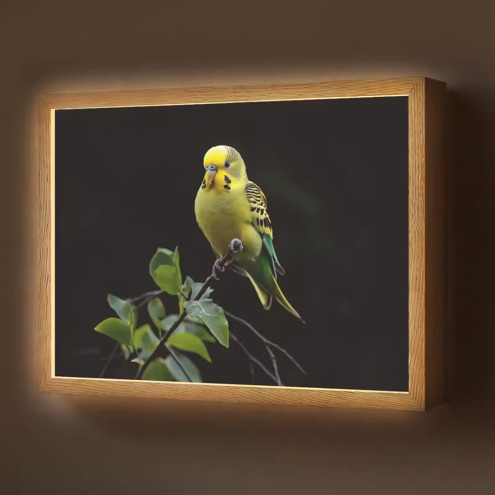 Lightbox - Wandlamp - Parkiet - Tak - Bladeren - Geel — 1