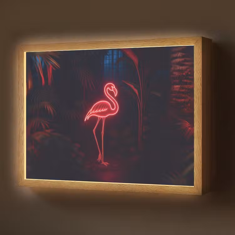 Lightbox - Wandlamp - Flamingo - Roze - Neon - Licht — 1