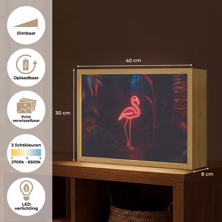 Lightbox - Wandlamp - Flamingo - Roze - Neon - Licht — 10