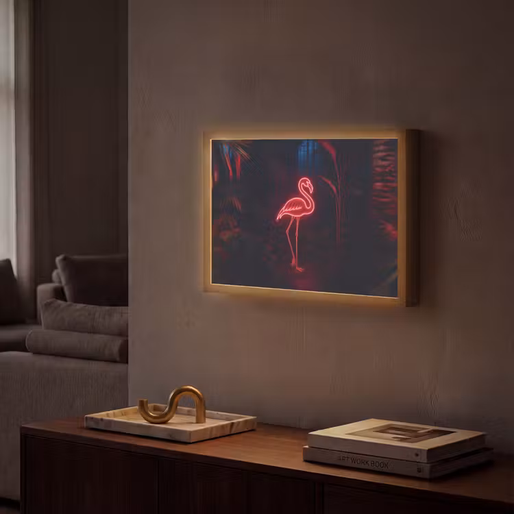 Lightbox - Wandlamp - Flamingo - Roze - Neon - Licht — 2