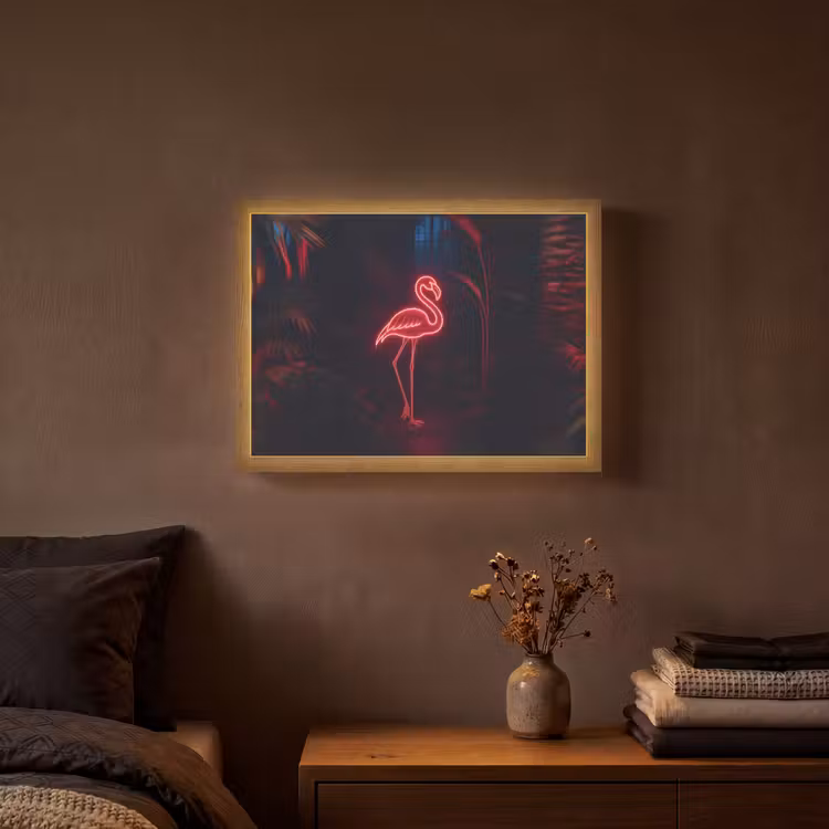 Lightbox - Wandlamp - Flamingo - Roze - Neon - Licht — 3