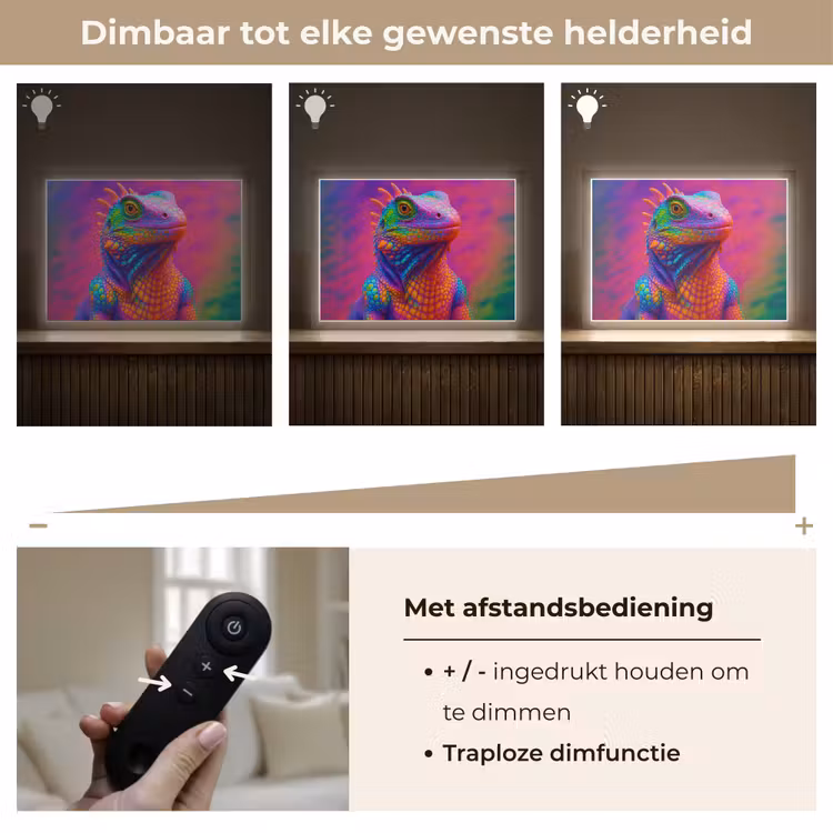 Lightbox - Wandlamp - Kameleon - Dieren - Neon - Kleur — 9
