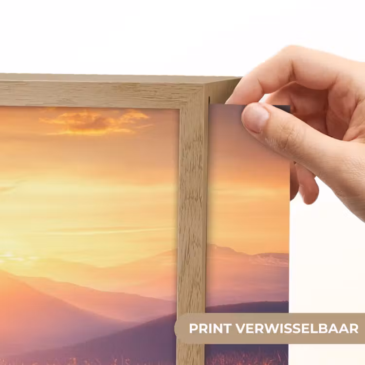 Lightbox - Wandlamp - Landschap - Zonsondergang - Bloemenveld — 5