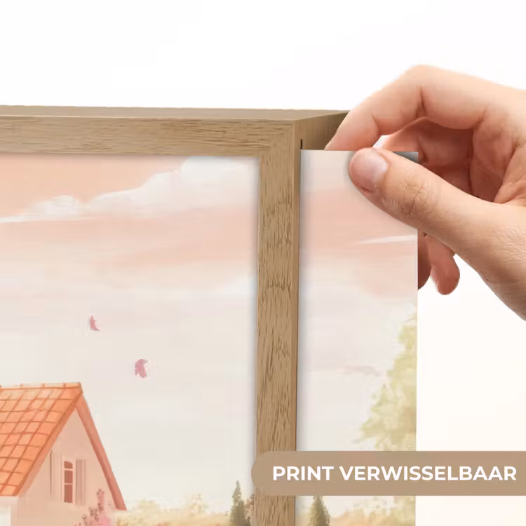 Lightbox - Wandlamp - Lavendelveld - Huis - Paars — 5