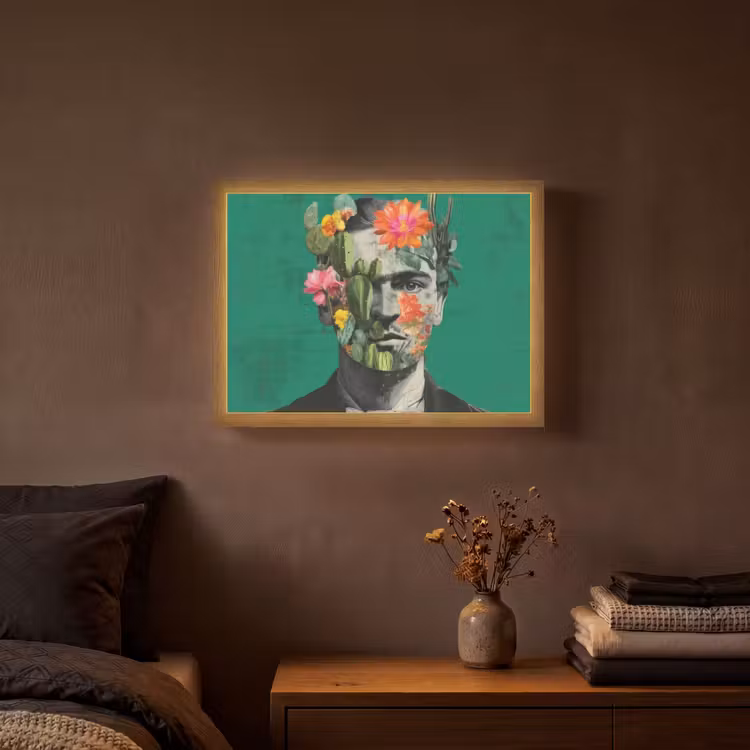 Lightbox - Wandlamp - Man - Planten - Groen — 3