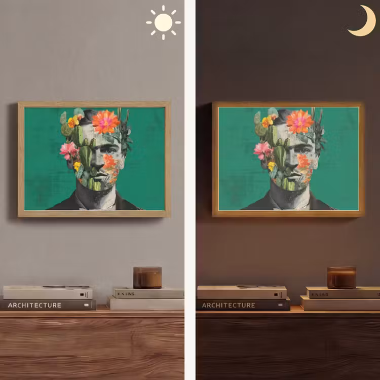 Lightbox - Wandlamp - Man - Planten - Groen — 6