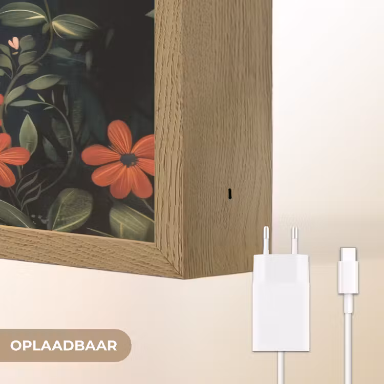 Lightbox - Wandlamp - Moeder - Kind - Kleurrijk - Bloemen — 7