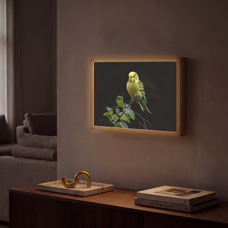 Lightbox - Wandlamp - Parkiet - Tak - Bladeren - Geel — 2
