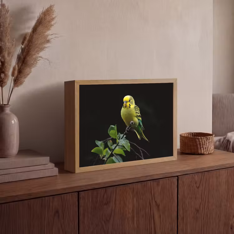 Lightbox - Wandlamp - Parkiet - Tak - Bladeren - Geel — 4