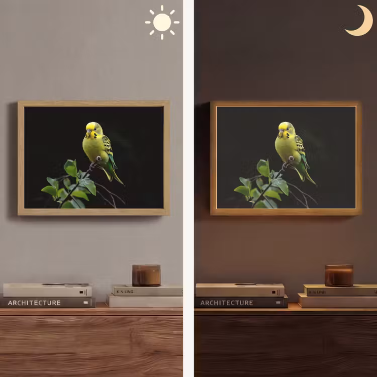 Lightbox - Wandlamp - Parkiet - Tak - Bladeren - Geel — 6