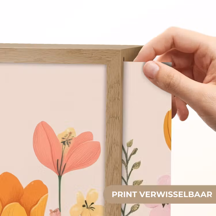 Lightbox - Wandlamp - Pasteltinten - Bloemen - Illustratie — 5