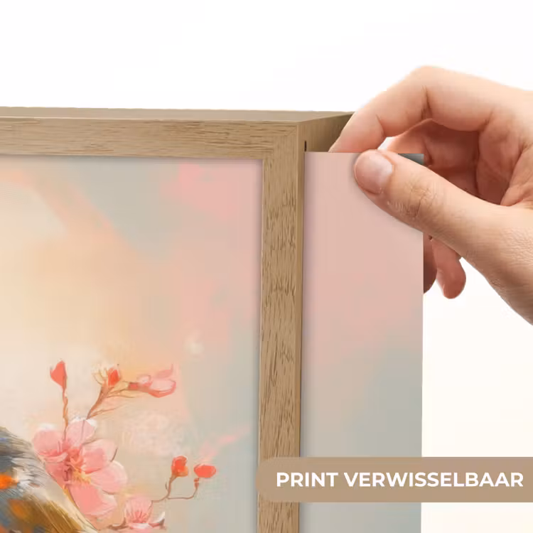 Lightbox - Wandlamp - Roodborstjes - Sierlijk - Bloesemtak — 5