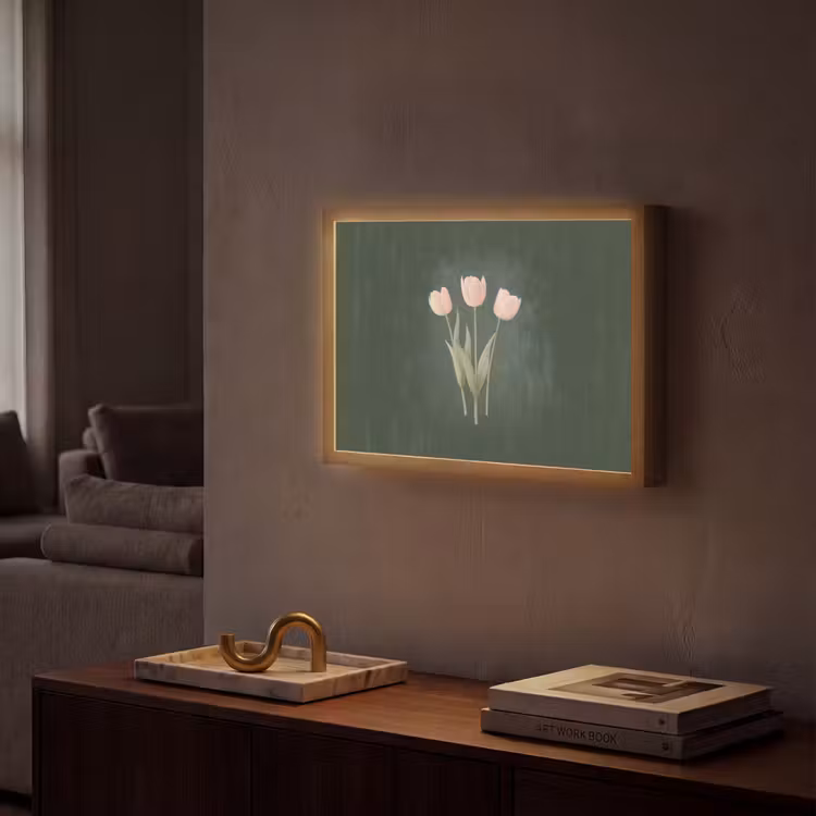 Lightbox - Wandlamp - Tulpen - Liefde - Donkergroen — 2