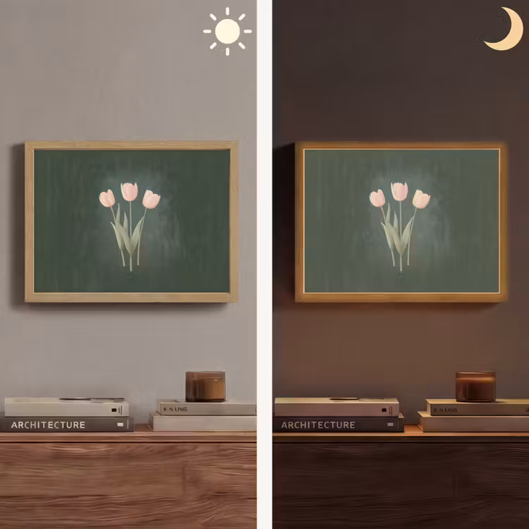 Lightbox - Wandlamp - Tulpen - Liefde - Donkergroen — 6